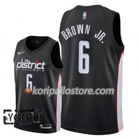 Washington Wizards Troy Brown Jr. 6 2018-19 Nike City Edition Musta Lasten Pelipaidat Swingman